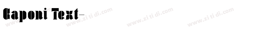 Caponi Text字体转换